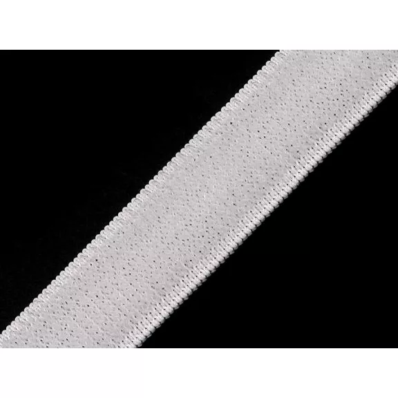 Tépőzár szélessége 20 mm elasztikus - 1 fehér Tépőzár szélessége 20 mm elasztikus - 1 fehér