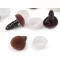 Bársony biztosíték orrocska 11x14 mm - 4 kávészín (10 szett)