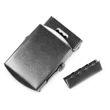 Fém övcsat 30 mm övvéggel - 3 nikkel fekete (1 szett)