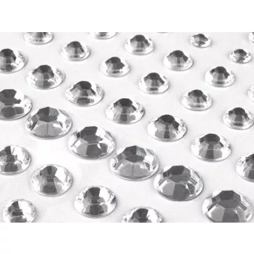 Öntapadós kövek Ø6-12 mm - 1 crystal (3 card)