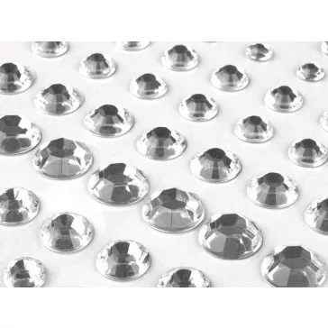Öntapadós kövek Ø6-12 mm - 1 crystal (1 lap)