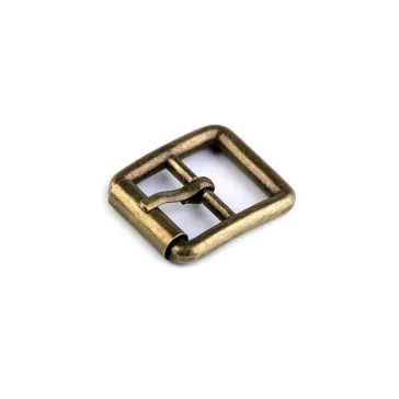   Fém pergős övcsat 20 mm-es - 2 ósárgaréz (50 db-os csomagolás)