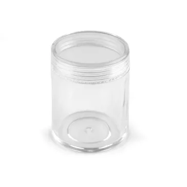   Műanyag doboz 3,8x4,7 cm csavaros - Transparent (2 db-os csomagolás)
