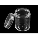 Műanyag doboz 3,8x4,7 cm csavaros - Transparent (12 db-os csomagolás)