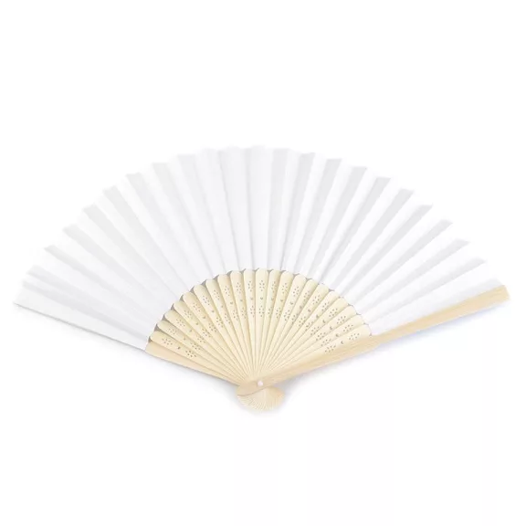 Papír legyező festhető 21x36 cm - 1 fehér (5 db-os csomagolás) Papír legyező festhető 21x36 cm - 1 fehér (5 db-os csomagolás)
