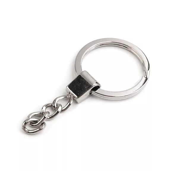 Láncos kulcskarika Ø30 mm - 1 nikkel (20 db-os csomagolás) Láncos kulcskarika Ø30 mm - 1 nikkel (20 db-os csomagolás)