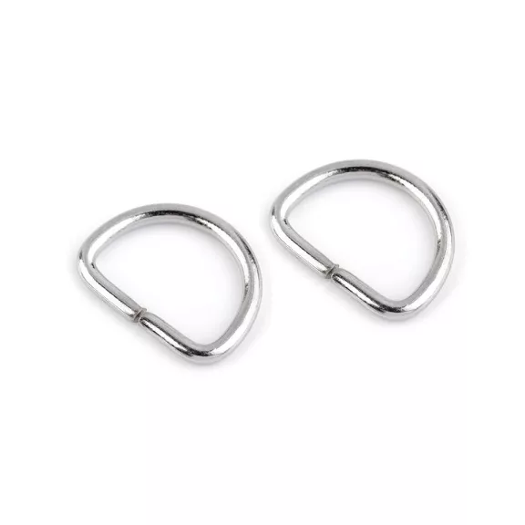 D karika félkarika átmérője 12 mm - 1 nikkel (100 db-os csomagolás) D karika félkarika átmérője 12 mm - 1 nikkel (100 db-os csomagolás)