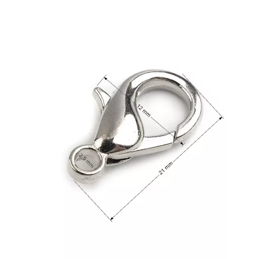 Fém delfinkapocs 3 mm-es szem