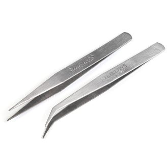 Fém csipesz egyenes, ívelt 12,5 cm