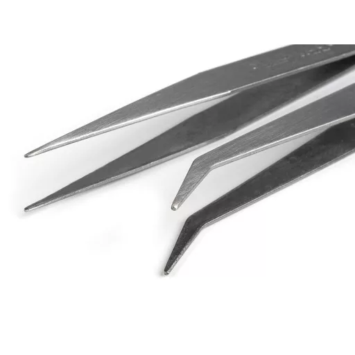 Fém csipesz egyenes, ívelt 12,5 cm