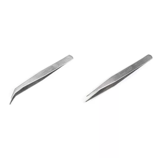 Fém csipesz egyenes, ívelt 12,5 cm