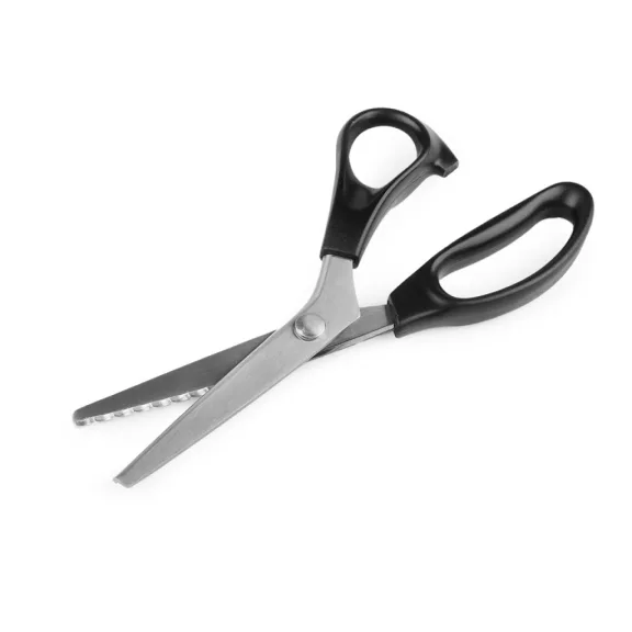 Cikk cakk olló 23 cm-es ívek - fekete (1 db-os csomagolás) Cikk cakk olló 23 cm-es ívek - fekete (1 db-os csomagolás)