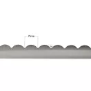 Cikk cakk olló 23 cm-es ívek - fekete (3 db-os csomagolás)
