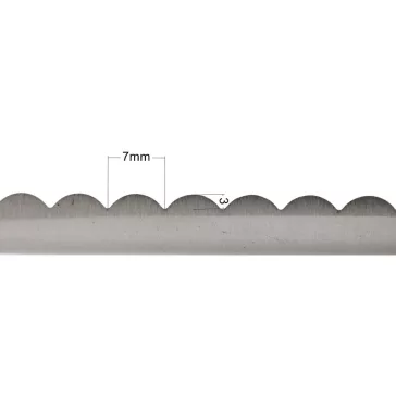   Cikk cakk olló 23 cm-es ívek - fekete (3 db-os csomagolás)