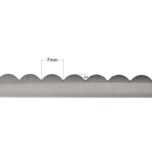 Cikk cakk olló 23 cm-es ívek