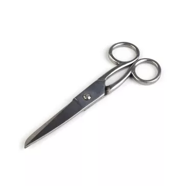   Háztartási fém szabóolló 13 cm-es - nikkel (3 db-os csomagolás)
