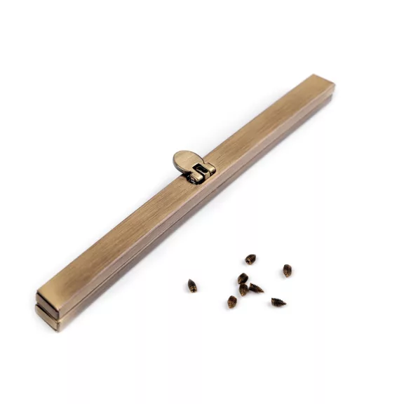 Keret táskakészítésre 19 cm berakható - 2 ósárgaréz (1 db-os csomagolás) Keret táskakészítésre 19 cm berakható - 2 ósárgaréz (1 db-os csomagolás)