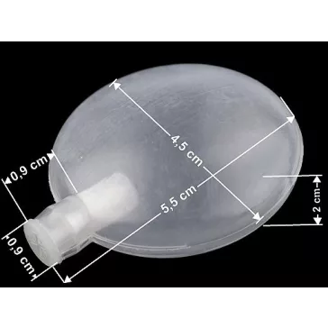   Sípoló , textil és horgolt tárgyakba Ø45 mm - átlátszó (100 db-os csomagolás)