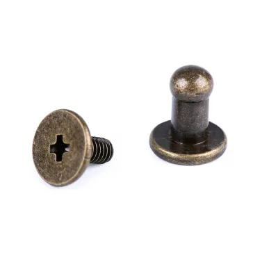 Pisztolygomb Ø4 mm - 2 ósárgaréz (50 pár)