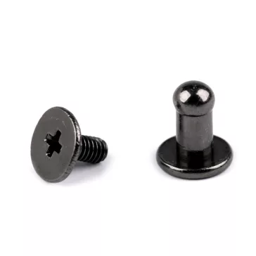 Pisztolygomb Ø4 mm - 3 nikkel fekete (200 pr)
