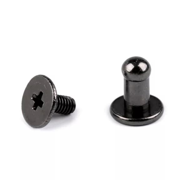 Pisztolygomb Ø4 mm - 3 nikkel fekete (200 pr) Pisztolygomb Ø4 mm - 3 nikkel fekete (200 pr)