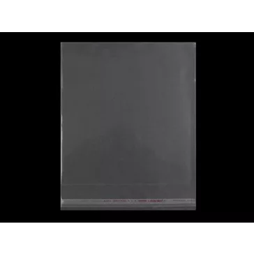  PP ragasztócsíkos celofán tasak jellegű BOPP tasak 16x16 cm - átlátszó (16000 db-os csomagolás)