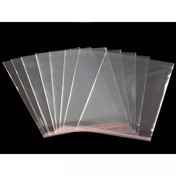 PP ragasztócsíkos celofán tasak jellegű BOPP tasak 22x25 cm - átlátszó (100 db-os csomagolás) PP ragasztócsíkos celofán tasak jellegű BOPP tasak 22x25 cm - átlátszó (100 db-os csomagolás)