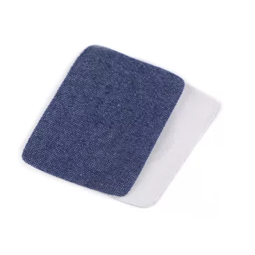  Felvasalható foltok farmeranyag 5,3x7,9 cm - 5 söt szürkéskék (50 db-os csomagolás)