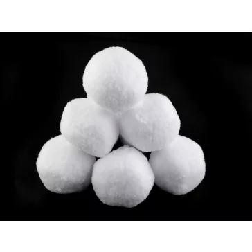   Vatta golyó / hógolyó Ø7 cm - 1 (7 cm) hófehér (80 db-os csomagolás)