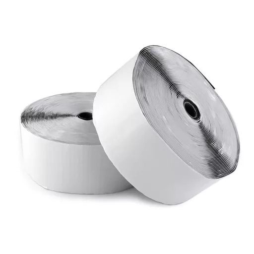 Tépőzár hurkos + bolyhos oldal öntapadós 80 mm