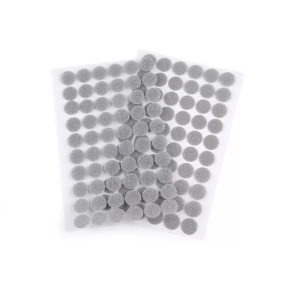 Tépőzár karika öntapadós Ø15 mm - 4 szürke (10 kártya) Tépőzár karika öntapadós Ø15 mm - 4 szürke (10 kártya)