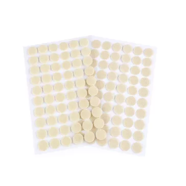   Tépőzár karika öntapadós Ø15 mm - 6 krém világos (100 kártya)