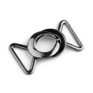 Fém kapocs szélessége 24 mm - 2 nikkel fekete (30 pr)