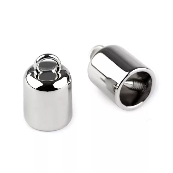 Fém zsinórvég Ø9 mm - 1 nikkel (2 db-os csomagolás) Fém zsinórvég Ø9 mm - 1 nikkel (2 db-os csomagolás)