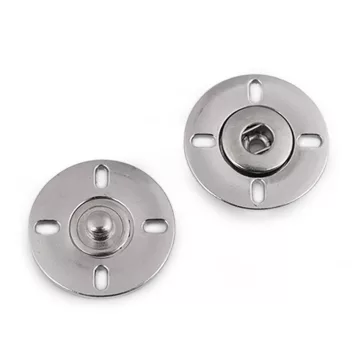 Varrható patent gomb Ø25 mm - 1 nikkel (2 pr)