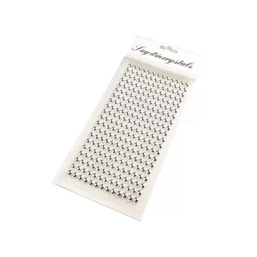   Öntapadós gyöngyök ragasztószalagon Ø6 mm - 3 arany (1 card)