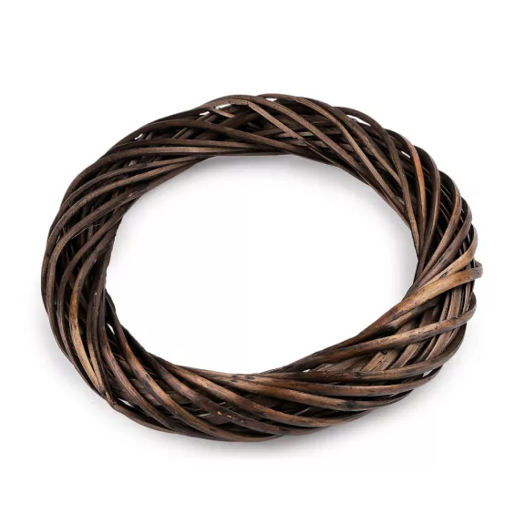 Fonott koszorú Ø34 cm - 4 sötétbarna (1 db-os csomagolás) Fonott koszorú Ø34 cm - 4 sötétbarna (1 db-os csomagolás)