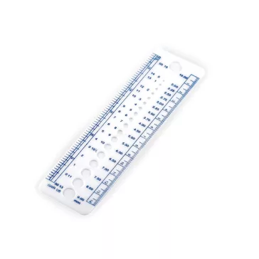   Vonalzó kötőtű mérésére - fehér (20 db-os csomagolás)