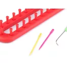 Műanyag keret sál, sapka kötésre 5,2x26 cm - sötét piros (3 szett) Műanyag keret sál, sapka kötésre 5,2x26 cm - sötét piros (3 szett)