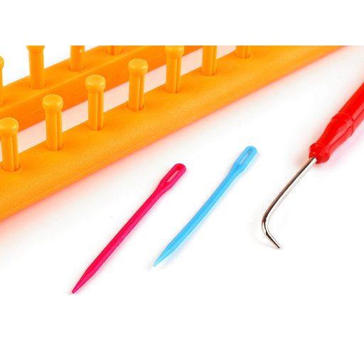 Műanyag kötőkeret sál, sapka kötésre 5,2x36 cm