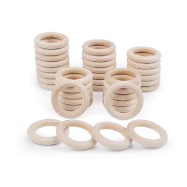   Fa karika külső Ø40 mm-es - természetes világos (300 db-os csomagolás)
