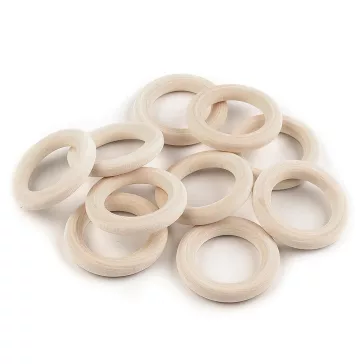   Fa karika külső Ø40 mm-es - természetes világos (300 db-os csomagolás)