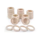 Fa karika külső Ø40 mm-es - természetes világos (10 db-os csomagolás)