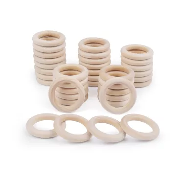   Fa karika külső Ø40 mm-es - természetes világos (10 db-os csomagolás)
