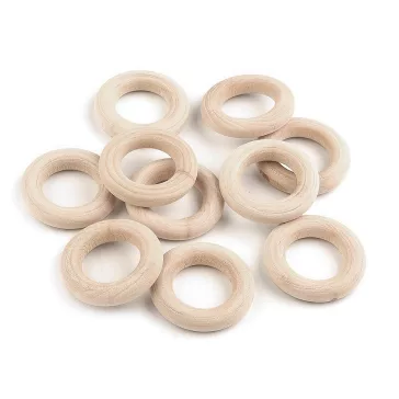   Fa karika külső Ø30 mm - természetes világos (50 db-os csomagolás)