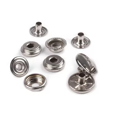   Patent karikával Ø15 mm (AM6 - O-SPRING) erős anyagokra, ömlesztett - nikkel (300 szett)