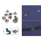 Patent karikával Ø15 mm (AM6 - O-SPRING) erős anyagokra, ömlesztett - nikkel (300 szett)