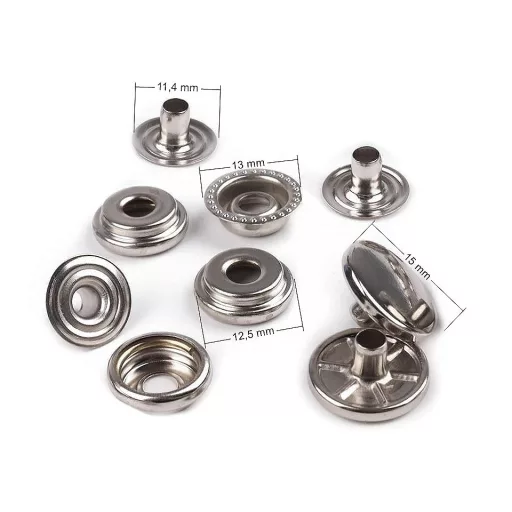 Patent karikával Ø15 mm (AM6 - O-SPRING) erős anyagokra, ömlesztett