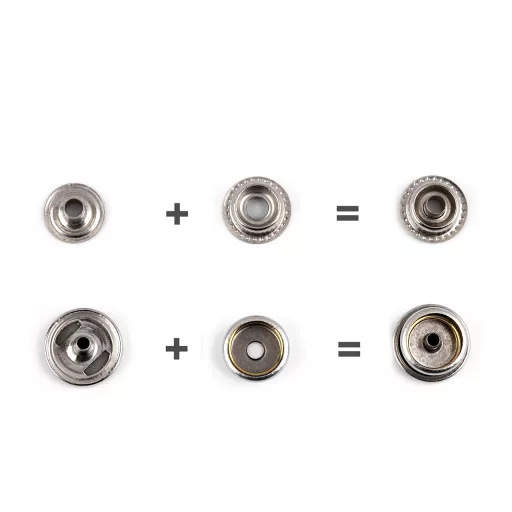Patent karikával Ø15 mm (AM6 - O-SPRING) erős anyagokra, ömlesztett