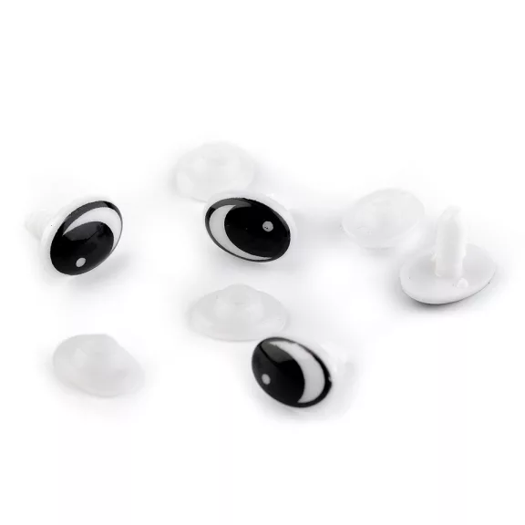 Biztonsági szem 11x15 mm - fekete (4 szett) Biztonsági szem 11x15 mm - fekete (4 szett)